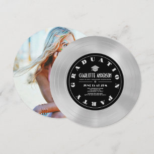 Invitation Photo de Graduation Disque Platinum/Vinyl Record