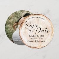 Photo de grain de bois Mariage rustique Enregistre