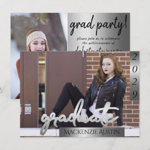 Invitation Photo de la 2e année   Graduation du pinceau de sc