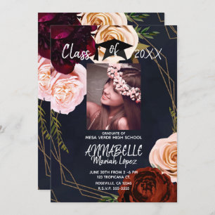 Invitation Photo de la cérémonie de remise des diplômes en bl