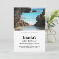 Photo de la côte des Bermudes et de la mer tropica
