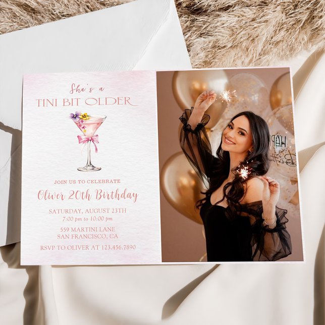 Invitation Photo de la fête d'anniversaire des 20 ans de A Ti (Créateur téléchargé)