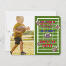 Photo de la fête d'anniversaire du football améric