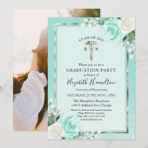 Invitation Photo de la fête de fin d'études de l'école d'infi