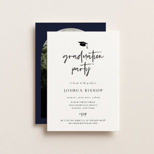 Invitation photo de la fête de graduation scénaris