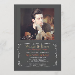 Invitation photo de la fête de la bière