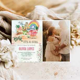 Invitation Photo de la fête des filles du Baby shower de la r