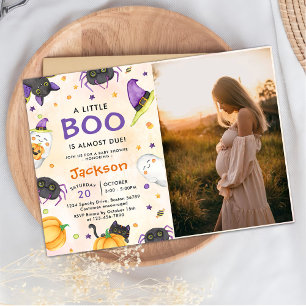 Invitation Photo de la fête du Baby shower d'Halloween