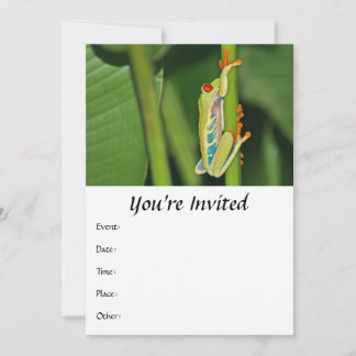 Invitation Photo de la grenouille des arbres