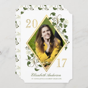 Invitation photo de la Ligue d'Ivy de Faux Gold