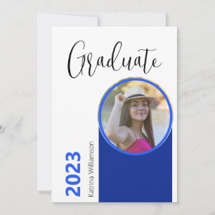 Invitation Photo de la partie de graduation minimaliste de sc