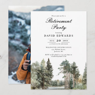 Invitation Photo de la partie de retrait de la forêt du lac W