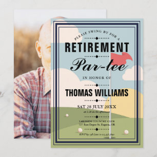 Invitation Photo de la partie de retraite de golf