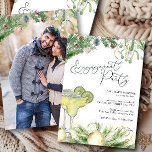Invitation Photo de la partie d'engagement Margaritas et Mist