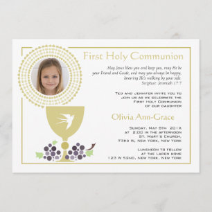 Invitation photo de la première communion