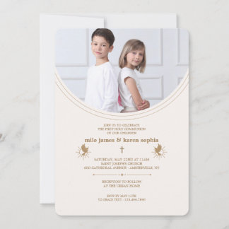 Invitation Photo de la première communion