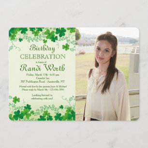 Invitation photo de la Saint Patrick