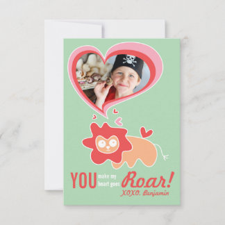 Invitation Photo de la Saint-Valentin en classe de lion de de