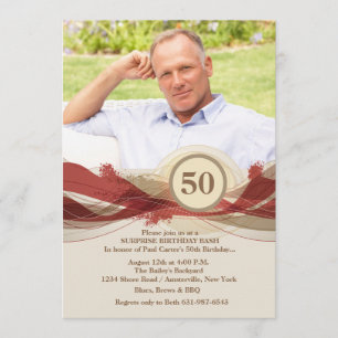 Invitation photo de l'Anniversaire