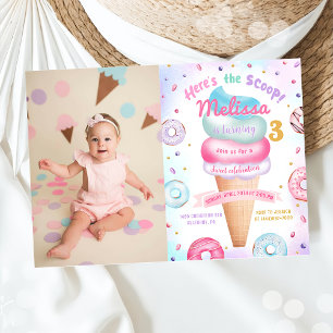 Invitation Photo de l'anniversaire de la Scoop