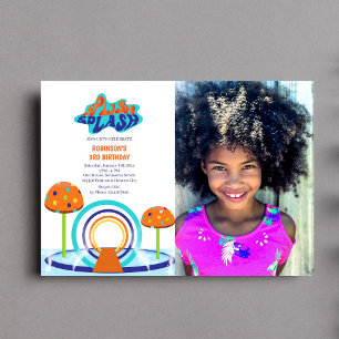 Invitation Photo de l'anniversaire de Splash Pad