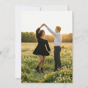 Invitation Photo de l'heure dorée romantique
