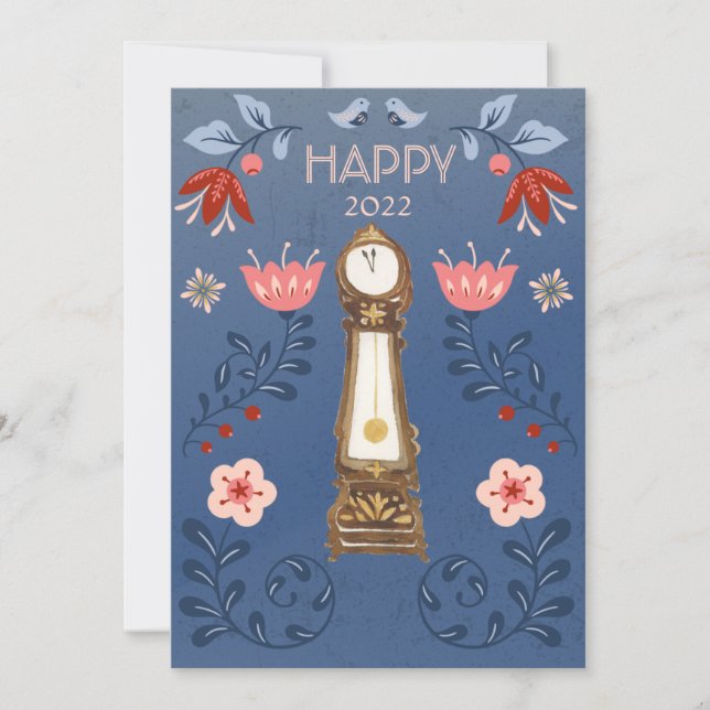 Invitation Photo de l'horloge grand-père du ballet Casse-Nois (Devant)