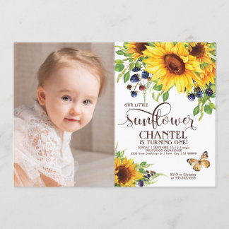 Invitation Photo de l'invitation pour l'anniversaire de notre