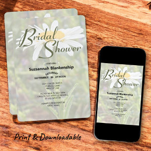 Invitation Photo de Marguerite de Shasta pour Baby Shower