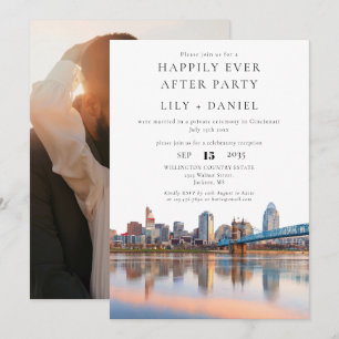 Invitation Photo de mariage à Cincinnati pour un bonheur éter