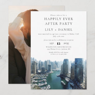 Invitation Photo de mariage à Dubaï pour une fin heureuse