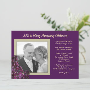Invitation Photo de mariage anniversaire de mariage événement