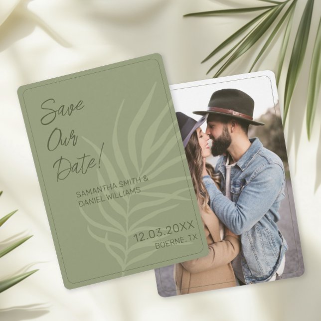 Invitation Photo de mariage bohème minimaliste (Boho Save the Date Cards)