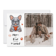 Photo de Mariage de Bulldog français mignon