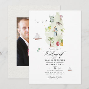 Invitation Photo de mariage de destination à Sainte-Lucie