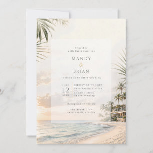 Invitation Photo de mariage de destination au magnifique Reso