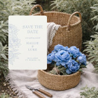 Photo de mariage de pivoine bleue de pervenche Enr
