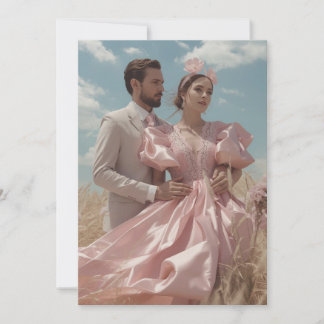 Invitation Photo De Mariage Élégante Pour