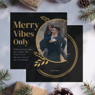 Invitation Photo de Noël élégant avec des vibrations joyeuses