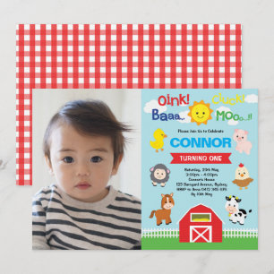 Invitation Photo de parc animalier de basse-cour