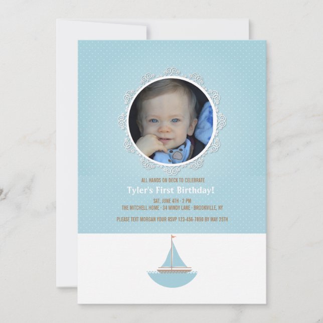 Invitation photo de Petit Marin (Devant)