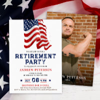 Photo de portrait du drapeau américain patriotique