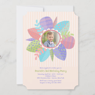 Invitation photo de printemps