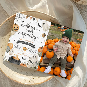 Invitation Photo de quatre ans pour un Halloween à jamais eff