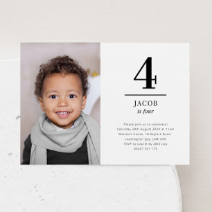 Invitation photo de quatre paysages