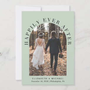 Invitation Photo de réception de mariage sous une arche pour