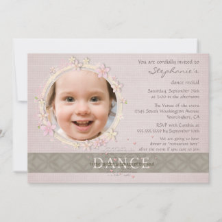 Invitation photo de récital de danse Whimsical