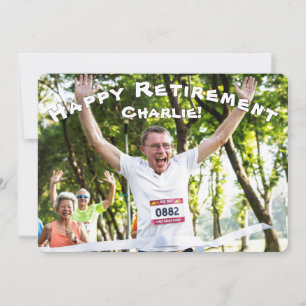 Invitation Photo de retraite heureuse