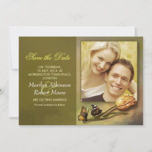 invitation photo de sauvegarde de date avec design
