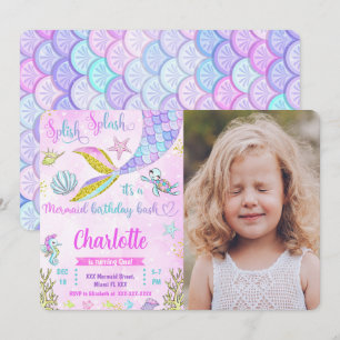 Invitation photo de Sirène